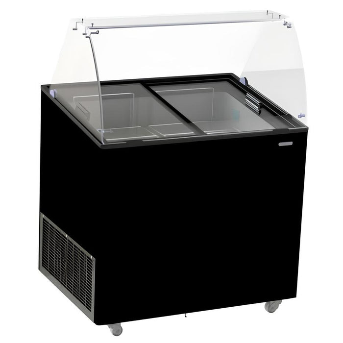 VITRINE À CREME GLACÉE CORSICA NOIR 6X5 LTR