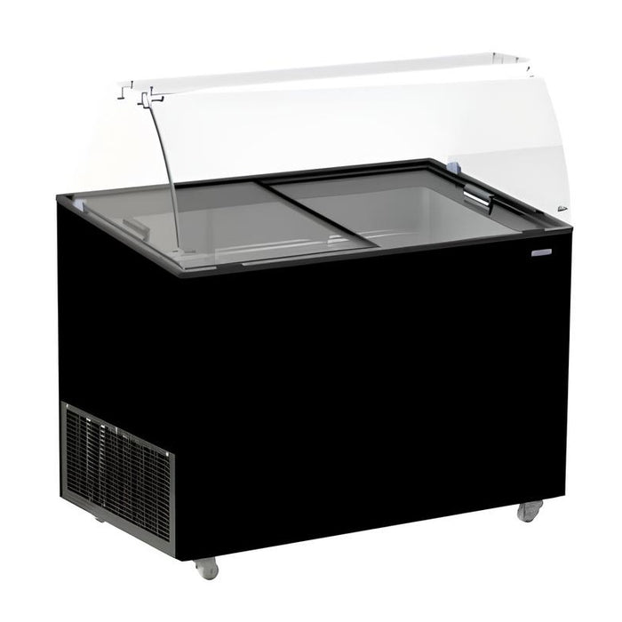 VITRINE À CREME GLACÉE JAVA NOIR 8x5 LTR
