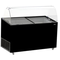 VITRINE À CREME GLACÉE TENERIFE NOIR 10X5 LTR