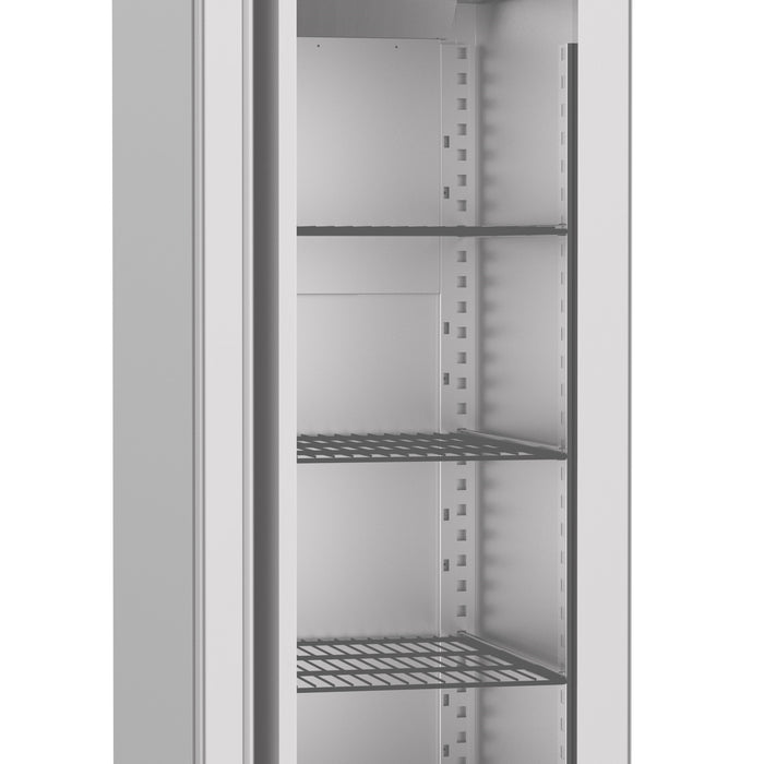 RÉFRIGÉRATEUR EN ACIER INOX PORTE EN VERRE MONO BLOCK 700 LTR