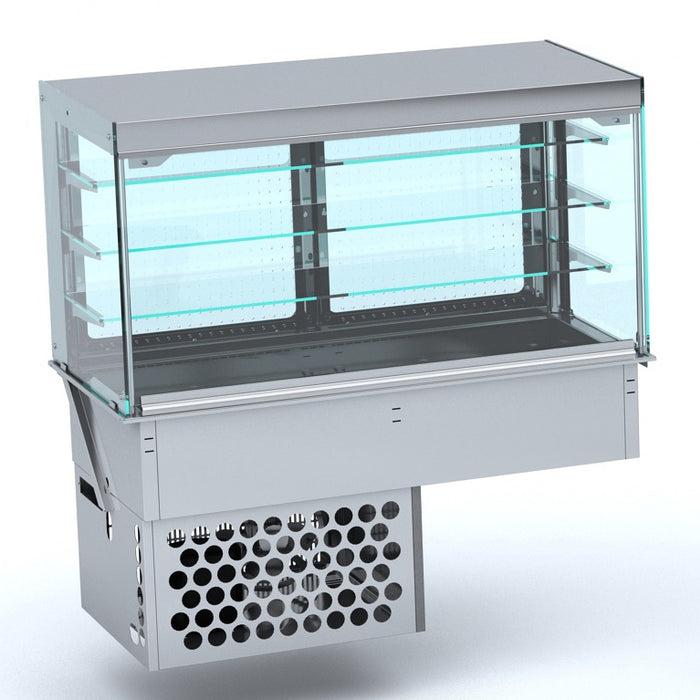 DROP-IN VITRINE CUBIQUE RÉFRIGÉRÉE - FERMÉ 4/1