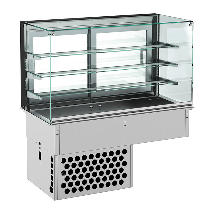 DROP-IN VITRINE CUBIQUE RÉFRIGÉRÉE - FERMÉ 5/1