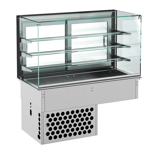 DROP-IN VITRINE CUBIQUE RÉFRIGÉRÉE - FERMÉ 5/1