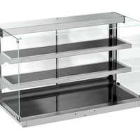 DROP-IN VITRINE CUBIQUE CHAUFFANTE AVEC PLAQUE VITRO CERAMIQUE NOIR 3/1
