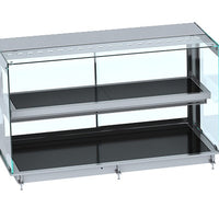 DROP-IN VITRINE CUBIQUE CHAUFFANTE AVEC PLAQUE VITRO CERAMIQUE NOIR 4/1