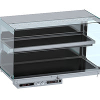 DROP-IN VITRINE CUBIQUE CHAUFFANTE AVEC PLAQUE VITRO CERAMIQUE MODELE MURAL - NOIR 4/1