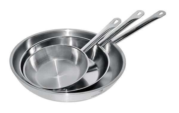 POÊLE À FRIRE EN ACIER INOX ø24 2,3L