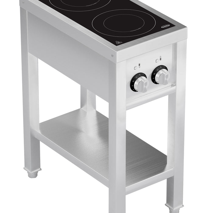 CUISINIÈRE À INDUCTION 2 ZONES AVEC ESSOUS OUVERT