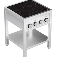 CUISINIÈRE À INDUCTION 4 ZONES AVEC ESSOUS OUVERT