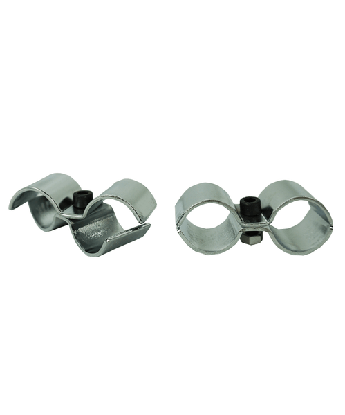JEU DE 2 SUPPORTS DE CONNEXION CHROME POUR 7530.0005-0010-0015-0020