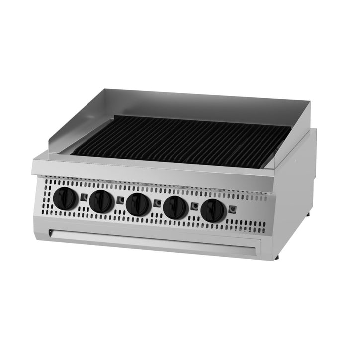 Heavy Duty chargrill - unité double - profondeur 70 cm - gaz
