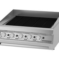 Premium chargrill - 5 zones - unité double - profondeur 90 cm - gaz