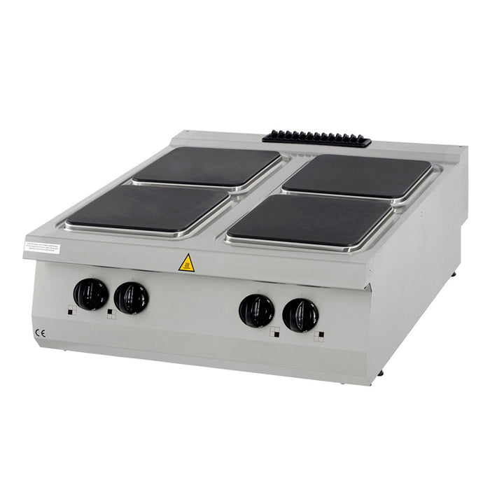 Premium cuisinière - 4 brûleurs - unité double - profondeur 90 cm - électrique