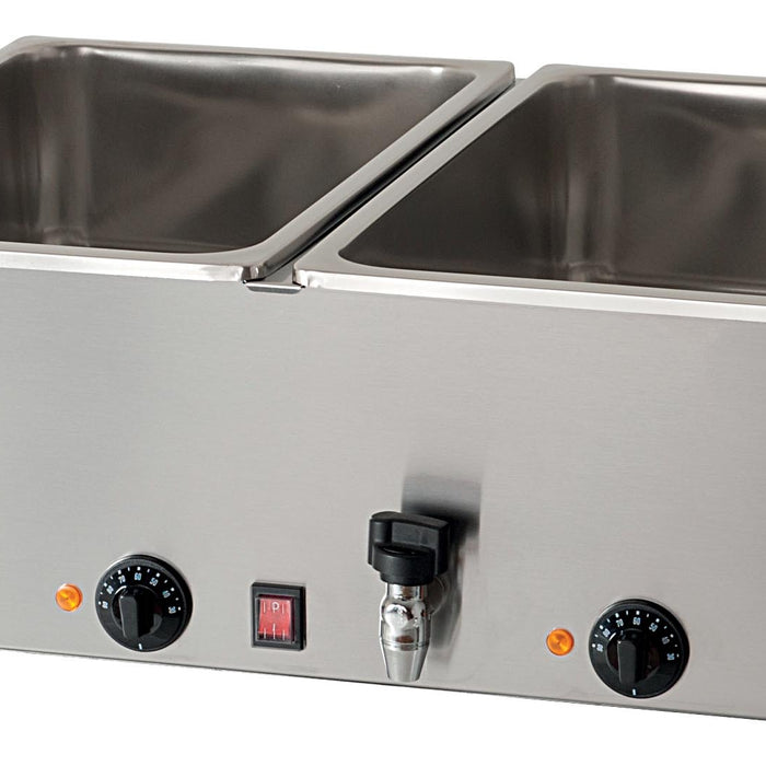BAIN-MARIE ELECTRIQUE 2 CUVES