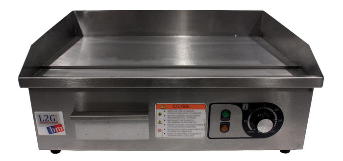 PLANCHA A SNACKER ELECTRIQUE 540MM DESSUS CHROME