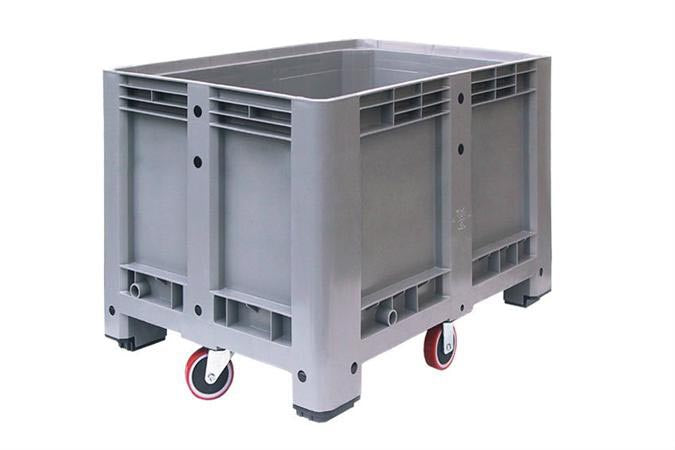 BAC A GLACE ROULANT POLYETHYLENE 500 LITRES