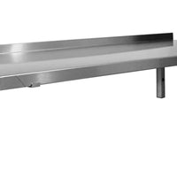 ETAGERE MURALE INOX PLEINE CONSOLES FIXES