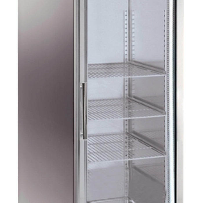 ARMOIRE REFRIGEREE INOX, 1 PORTE VITREE 650 LITRES