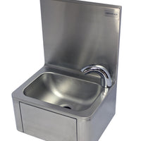 LAVE-MAINS INOX ADOSSE AVEC ROBINET ELECTRONIQUE