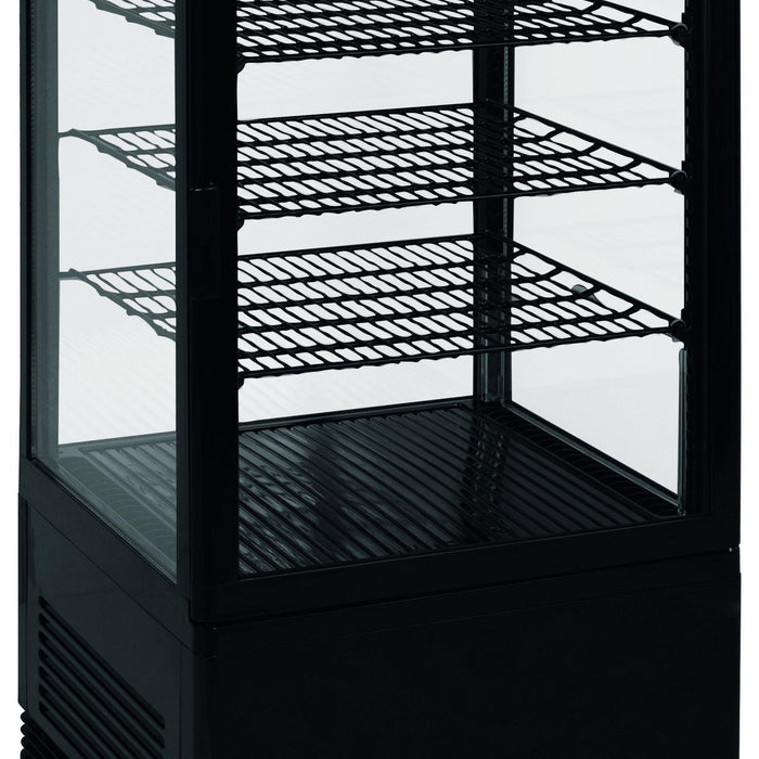 VITRINE REFRIGEREE NOIRE 68 LITRES 0°C/+12°C