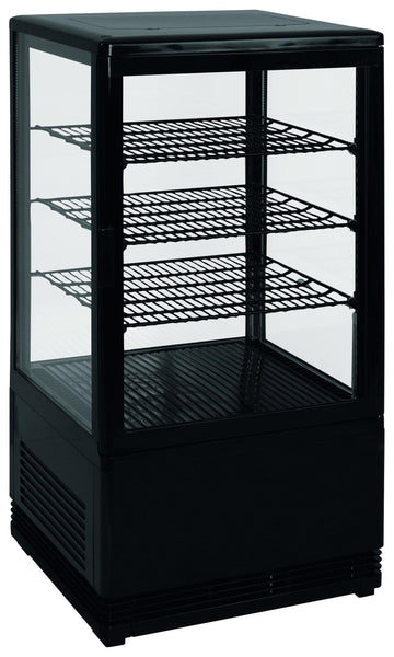 VITRINE REFRIGEREE NOIRE 68 LITRES 0°C/+12°C
