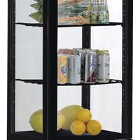 VITRINE REFRIGEREE NOIRE 235 LITRES 0/+12°C