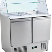 SALADETTE REFRIGEREE, PARE-HALEINE VERRE DROIT