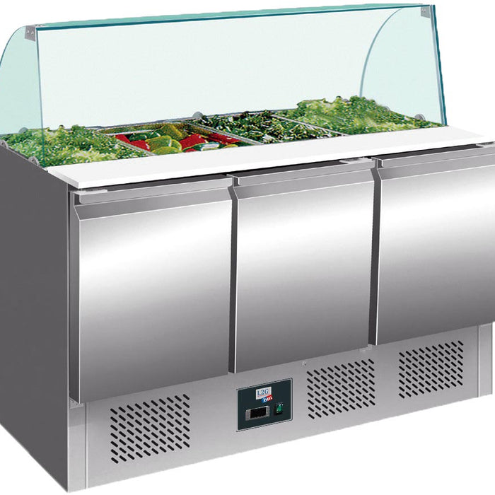 SALADETTE REFRIGEREE INOX PARE-HALEINE VERRE