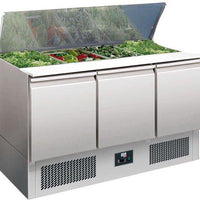 SALADETTE REFRIGEREE INOX COUVERCLE TELESCOPIQUE
