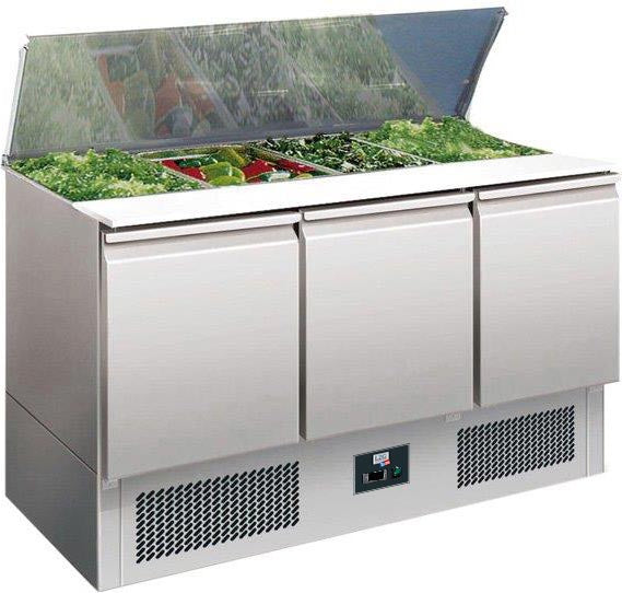 SALADETTE REFRIGEREE INOX COUVERCLE TELESCOPIQUE