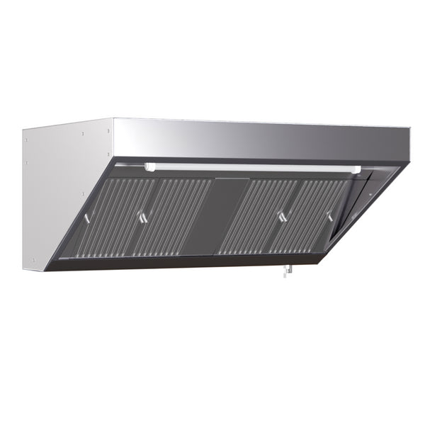 Hotte Snack 700 avec Led et Sans Moteur -  Longueur 1200