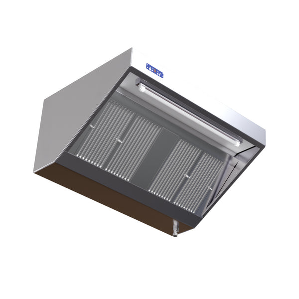 Hotte Snack Complète 700 - Longueur 1200 - Avec Moteur, Led et Variateur