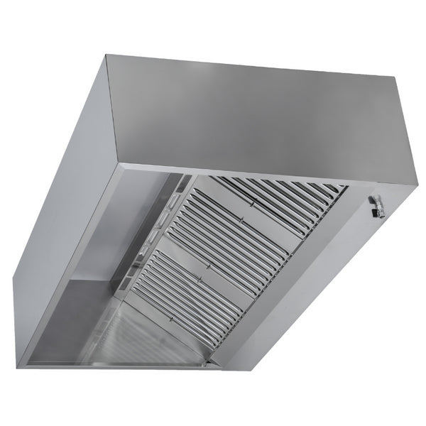 Hotte Cubique 1100 avec Led et Sans Moteur -  Longueur 2000