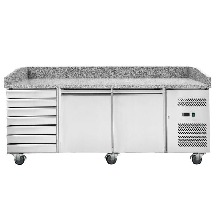 Meuble à Pizza 600x400 - 2 Portes et 7 Tiroirs