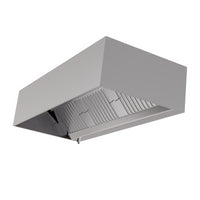 Hotte Cubique 1100 avec Led et Sans Moteur - Longueur 1800