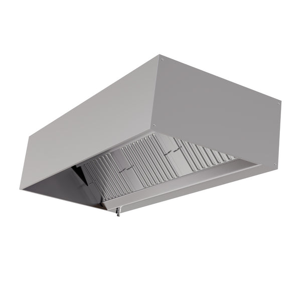 Hotte Cubique 1100 avec Led et Sans Moteur - Longueur 1800