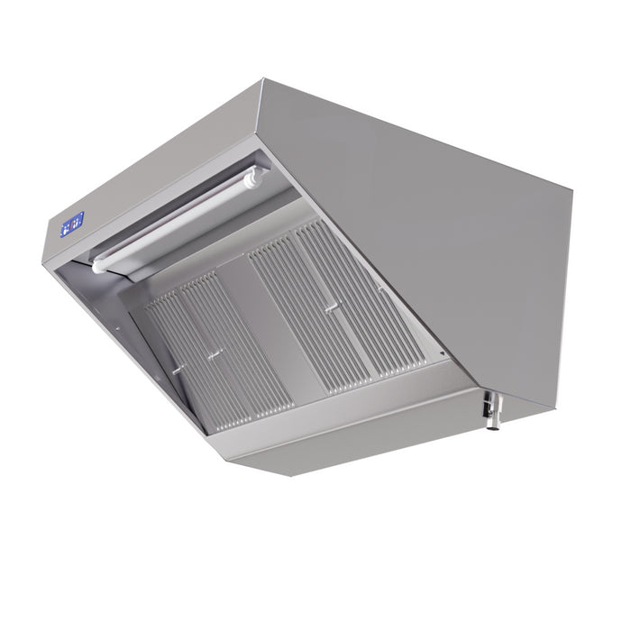 Hotte Snack Complète 900 -  Longueur 1200 - Avec Moteur, Led et Variateur