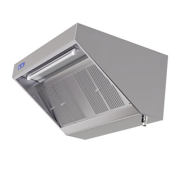 Hotte Snack Complète 900 -  Longueur 1200 - Avec Moteur, Led et Variateur