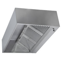 Hotte Cubique 900 avec Led et Sans Moteur - Longueur 1200