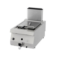 Heavy Duty friteuse - 1 x 12 L - unité simple - profondeur 70 cm - avec robinet de vidange - gaz
