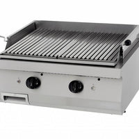 Heavy Duty gril en pierre de lave - unité double - profondeur 70 cm - gaz