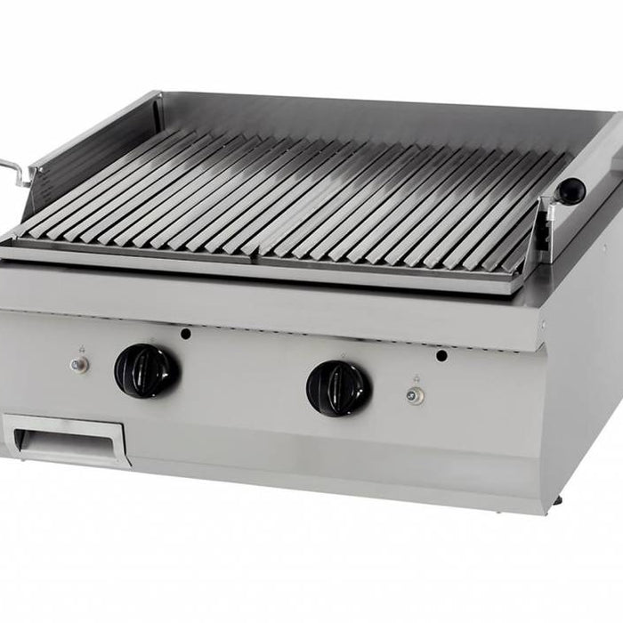 Heavy Duty gril en pierre de lave - unité double - profondeur 70 cm - gaz