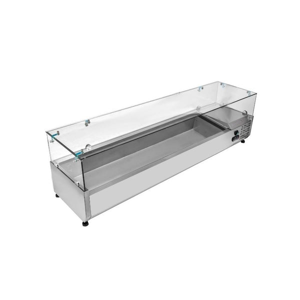 Saladette Réfrigérée à Poser Vitrée - 8 x GN 1/3