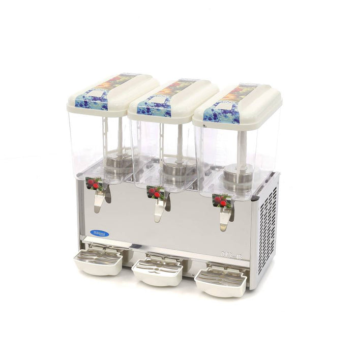 Dispensateur de boissons - 3 x 18 L - électrique - incl mécanisme d'agitation