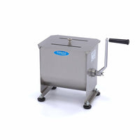 Mélangeur de viande - 10 L - 7,5 kg viande - axle unique - manuel
