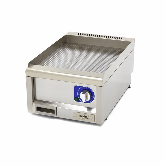 Gril de qualité commerciale - rainuré - unité simple - profondeur 60 cm - électrique