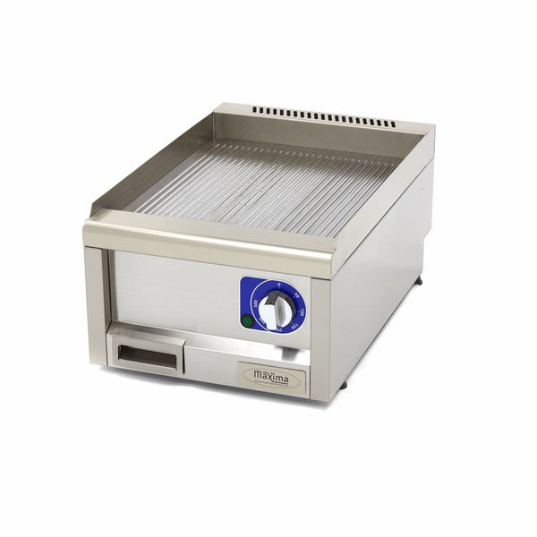 Gril de qualité commerciale - rainuré - unité simple - profondeur 60 cm - électrique