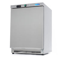 Réfrigérateur - 200 L - 3 étagères réglables - acier inoxydable