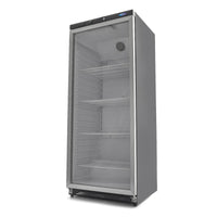Réfrigérateur - 600 L - noir - avec porte en verre
