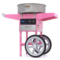 Machine à barbe à papa - Ø 52cm - Rose - avec chariot